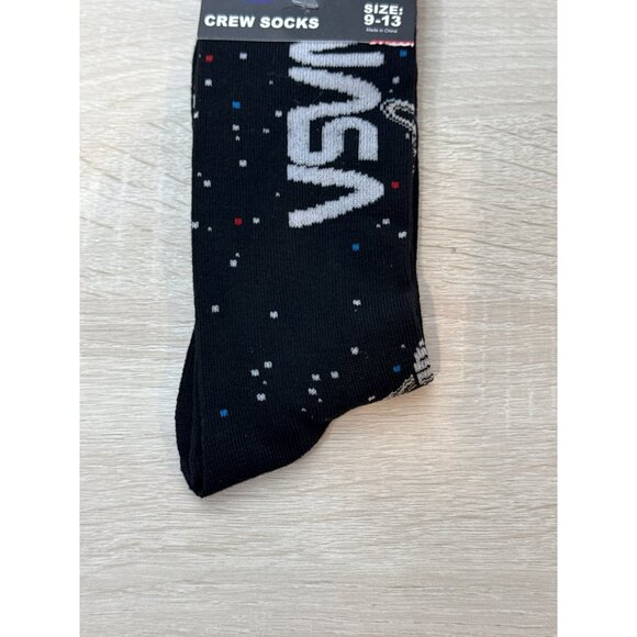 Nasa Socks Crazy Fun Graphic Novelty Dad Gift Wacky Silly Odd Cool Wild Mens - Picture 3 of 4